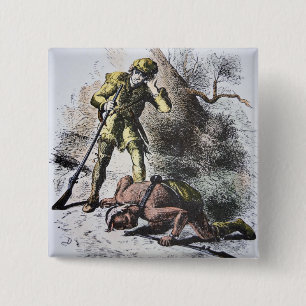 'Last of the Mohicans' by James Fenimore Cooper (1 2 Inch Square Button