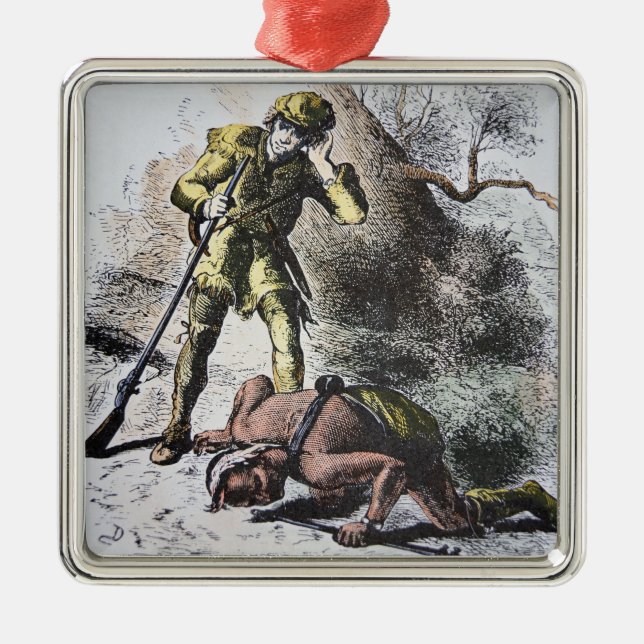 'Last of the Mohicans' by James Fenimore Cooper (1 Metal Ornament (Front)
