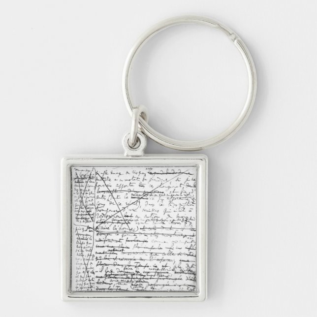 Last page of 'A la Recherche du Temps Perdu' Keychain (Front)