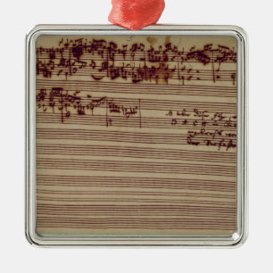 Last page of The Art of Fugue, 1740s Metal Ornament