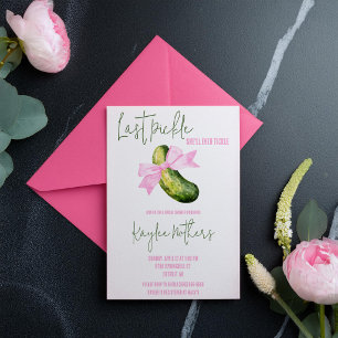 Last Pickle She'll Ever Tickle Bridal Shower Invitation