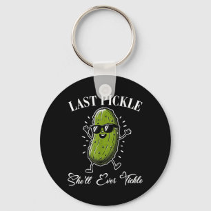 Last Pickle Shell Tickle Bachelor Party Humour Keychain
