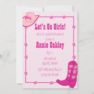 Last Rodeo Bachelorette Party Invitation