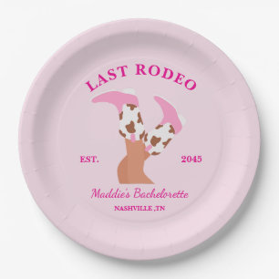 Last Rodeo Bachelorette Party  Paper Plate