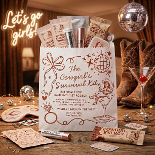 Last Rodeo Bachelorette Party Survival Kit Favour Bag