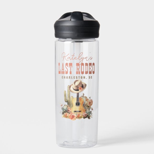 Last Rodeo Bachelorette Weekend Water Bottle (Front)