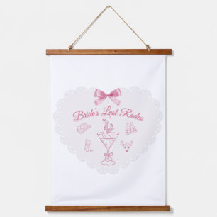 “Last Rodeo” Bride Tribe Western Bachelorette Hanging Tapestry