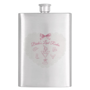 “Last Rodeo” Bride Tribe Western Bachelorette Hip Flask