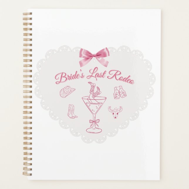 “Last Rodeo” Bride Tribe Western Bachelorette Planner (Front)