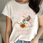 Last Rodeo Chic Cowgirl Hat Western Bridal Party Tri-Blend Shirt<br><div class="desc">Step into style with our stunning "Last Rodeo" cowgirl floral hat western bridal party tri-blend shirt! Perfectly blending comfort and charm, this shirt is designed for the modern bride who celebrates her unique spirit. Perfect for a Western-themed bridal shower, to showcase your love for all things Western, this shirt adds...</div>