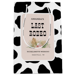 Last Rodeo Cowgirl Bachelorette Medium Gift Bag