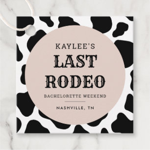 Last Rodeo Cowgirl Bachelorette Weekend Party Favour Tags