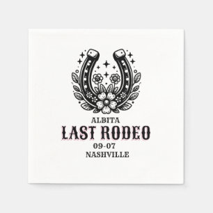 last rodeo custom name napkin