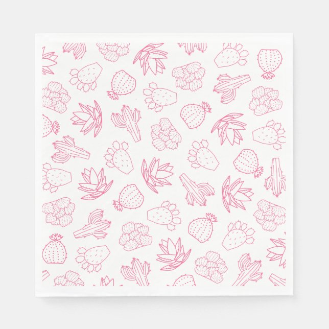 Last Rodeo Pink Bachelorette Party Paper Napkin (Front)