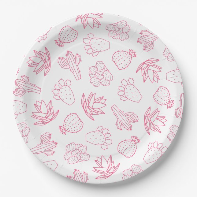 Last Rodeo Pink Bachelorette Party Paper Plate (Front)