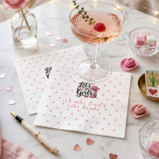 Last Rodeo Viral Classic Bachelorette Week party Napkin