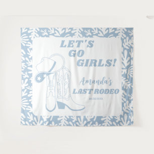 Last Rodeo Western Cowgirl Bachelorette Party Tapestry