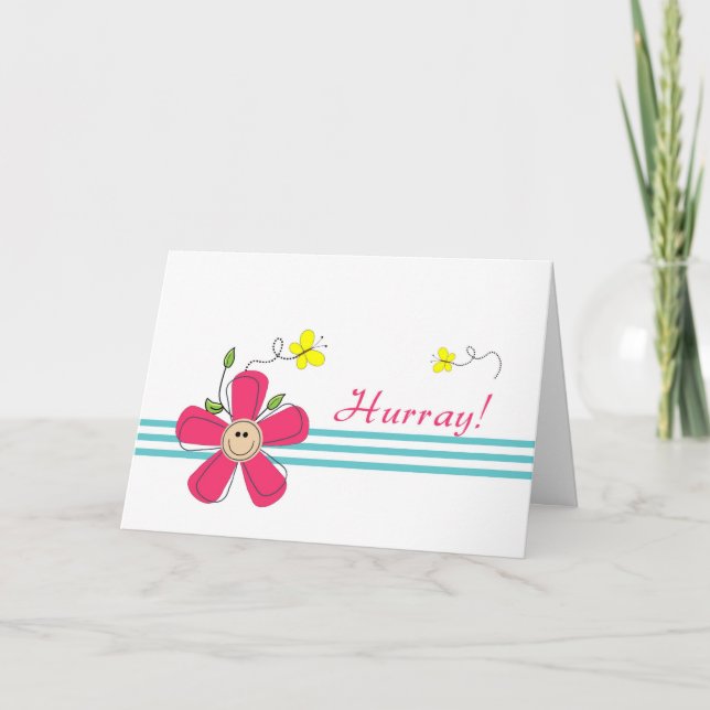 Last Round of Chemo-Hurray Card (Front)