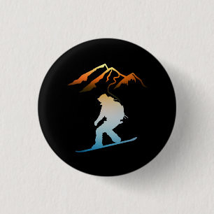 Last Round, Sunset Ski 1 Inch Round Button
