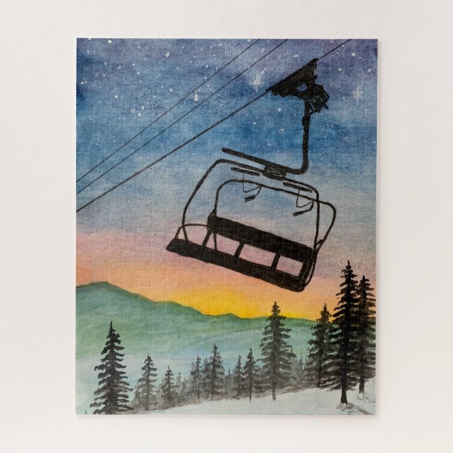 Last Run Jigsaw Puzzle for Skiers (Vertical)