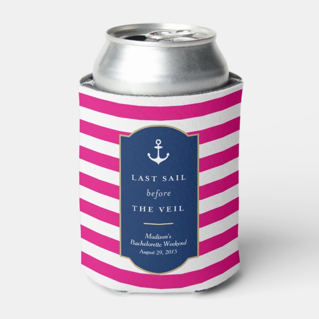 Last Sail | Bachelorette Can Cooler (Can Front)