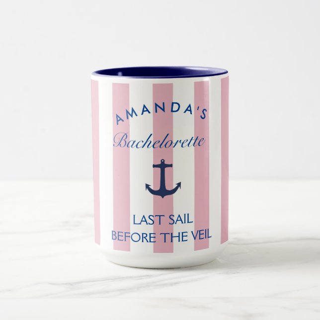 Last Sail Before The Veil Bachelorette Mug (Center)