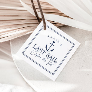 Last Sail Before the Veil Nautical Bachelorette Favour Tags