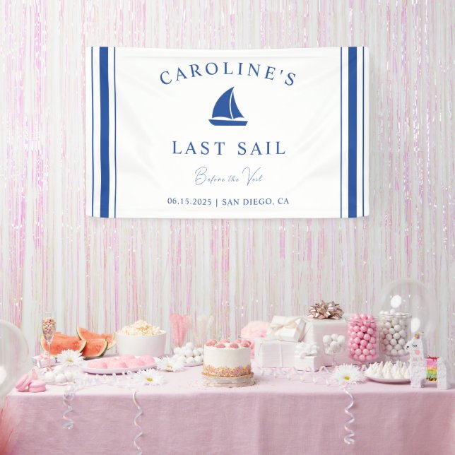 Last Sail Before Veil Bachelorette Weekend Party Banner (Party)