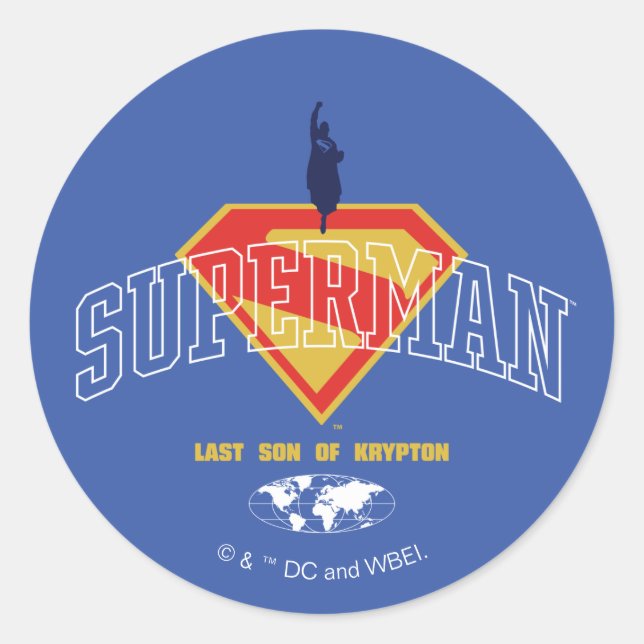 Last Son of Krypton Emblem Classic Round Sticker (Front)