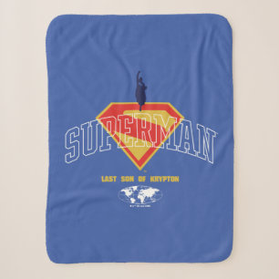 Last Son of Krypton Emblem Sherpa Blanket