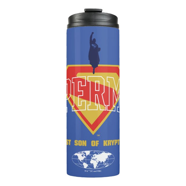Last Son of Krypton Emblem Thermal Tumbler (Front)