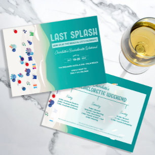 Last Splash Bachelorette Party Weekend Itinerary Invitation