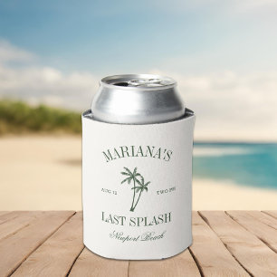 Last Splash Beach Palms Bachelorette Can Cooler
