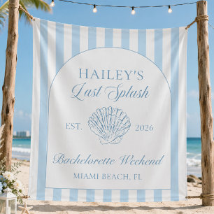 Last Splash Coast Blue Bachelorette Tapestry