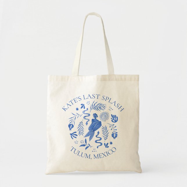 Last Splash in Tulum | Bride Tote Bag (Front)
