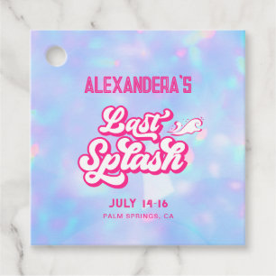 Last Splash Pool Party Bachelorette Favour Tags