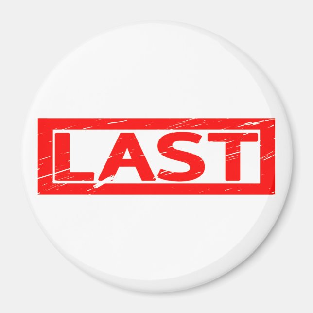 Last Stamp Magnet (Front)