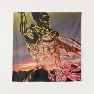 Last stand on Blood stained land Tapestry