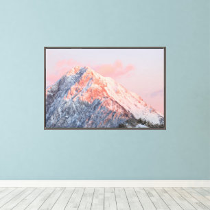 Last sun light on mountain Storžič, Slovenia Canvas Print