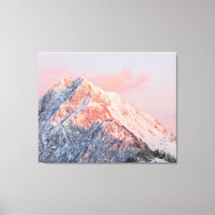 Last sun light on mountain Storžič, Slovenia Canvas Print