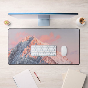 Last sun light on mountain Storžič, Slovenia Desk Mat