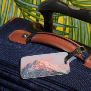 Last sun light on mountain Storžič, Slovenia Luggage Tag