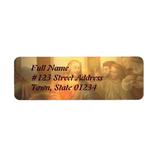 Last Supper Mailing Label (Front)