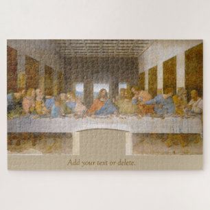 "Last Supper" of Jesus and disciples, by Da Vinci, Jigsaw Puzzle