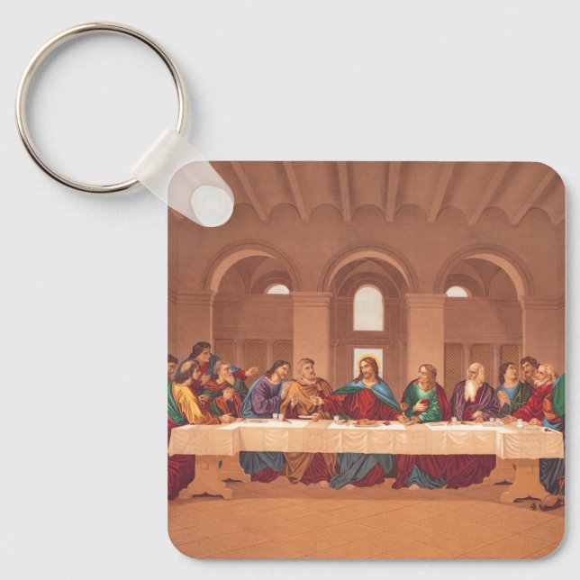 Last Supper of Jesus Christ Keychain (Front)