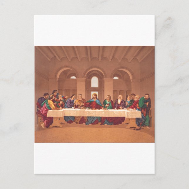 Last Supper of Jesus Christ Postcard (Front)