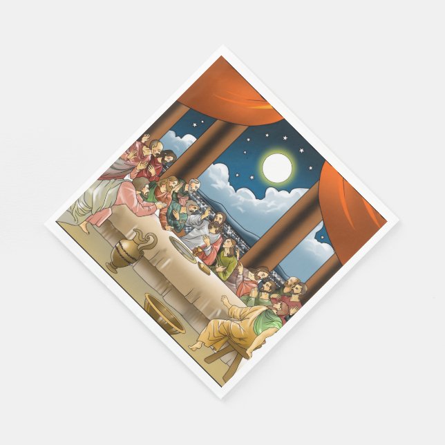 Last  Supper Paper Napkins (Corner)