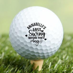 Last Swing Bachelorette Party Golf Balls