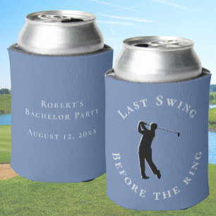 Last Swing Before The Ring Bachelor Party Favour Can Cooler