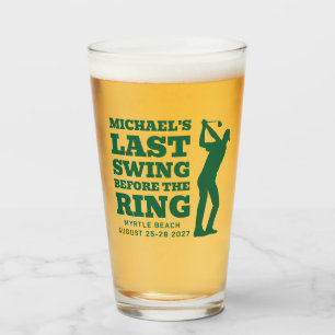 Last Swing Before the Ring Bachelor Shot Glass